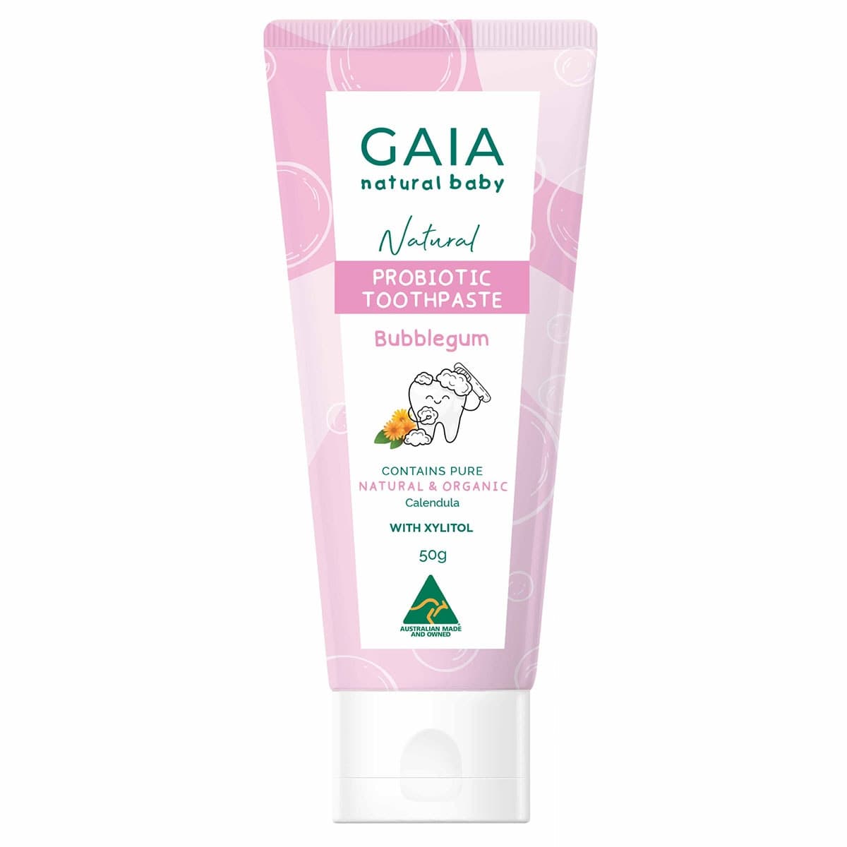 Gaia Natural Baby Bubblegum Toothpaste 50g