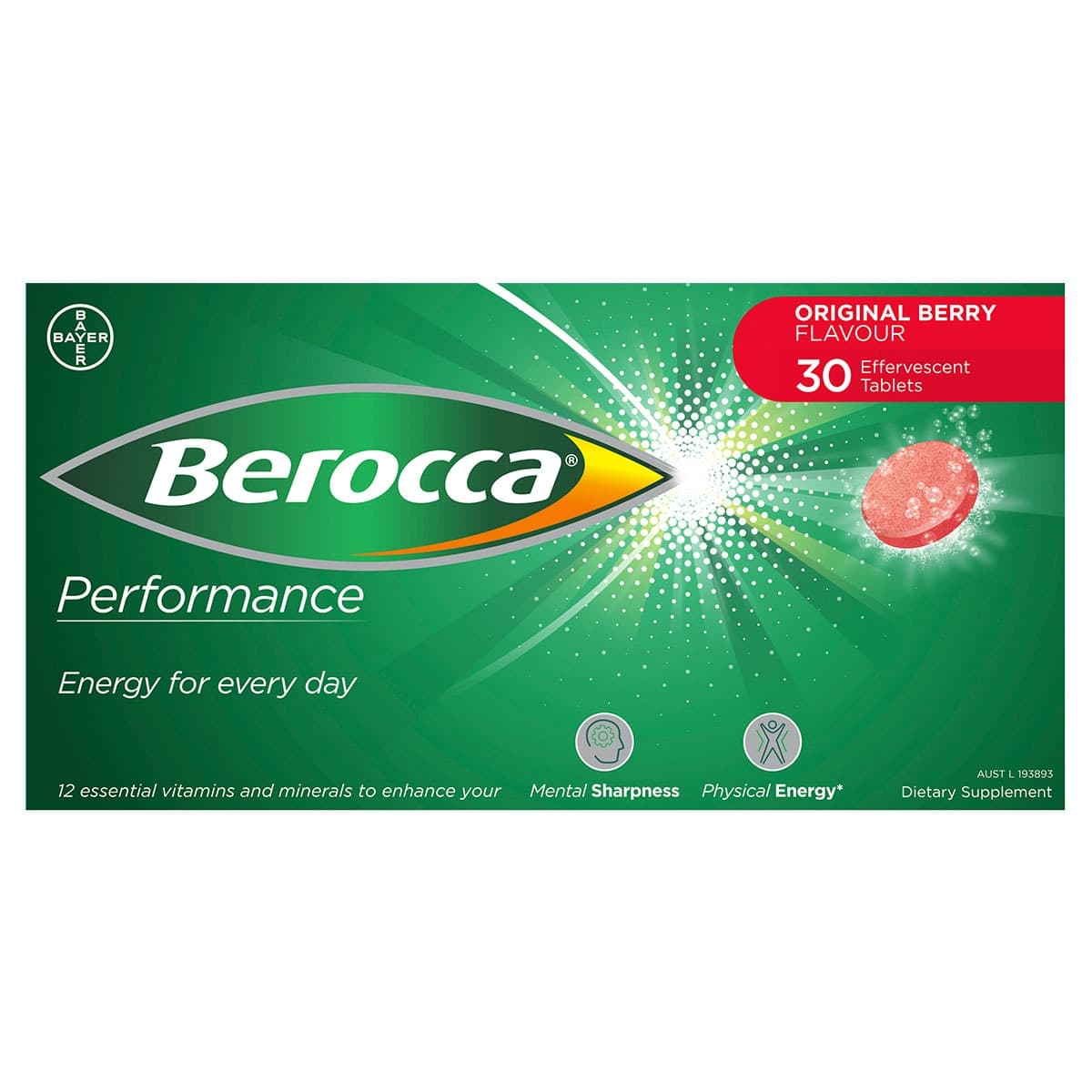 Berocca Performance Original 30 Effervescent Tablets