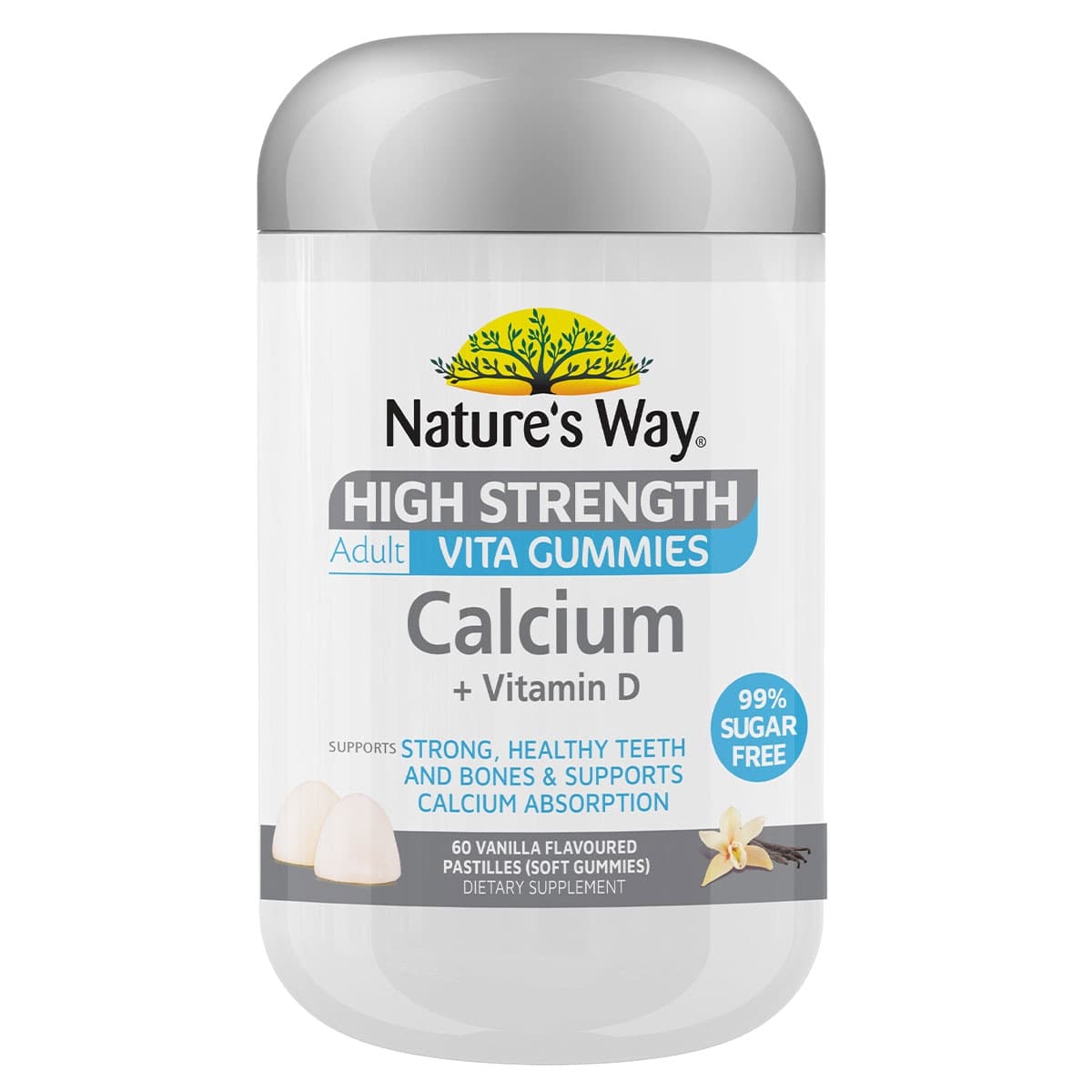 Nature's Way High Strength Adult Vita Gummies Calcium + Vitamin D 60 Pack