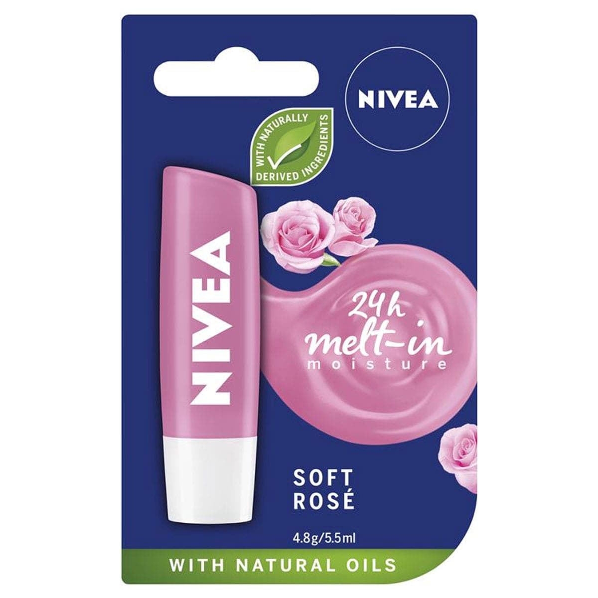 Nivea Soft Rose Lip Balm 4.8g
