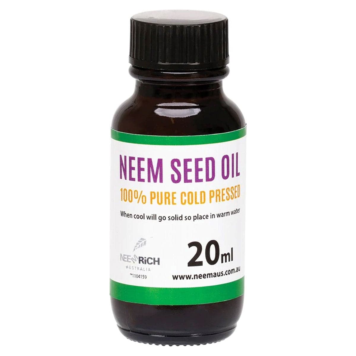 Neeming Australia Pure Cold Pressed Neem Seed Oil 20ml