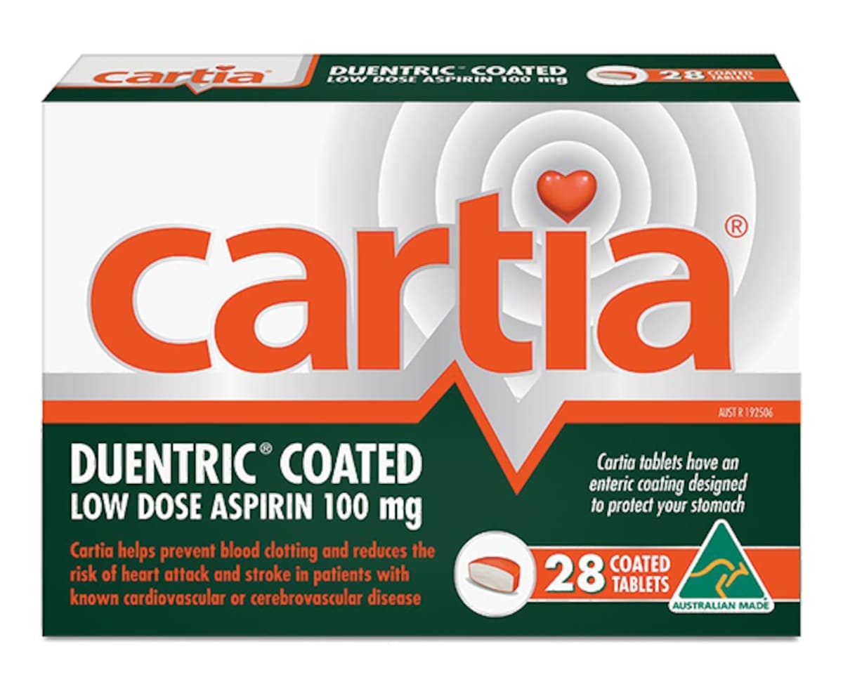 Cartia Low Dose 100mg Aspirin 28 Tablets
