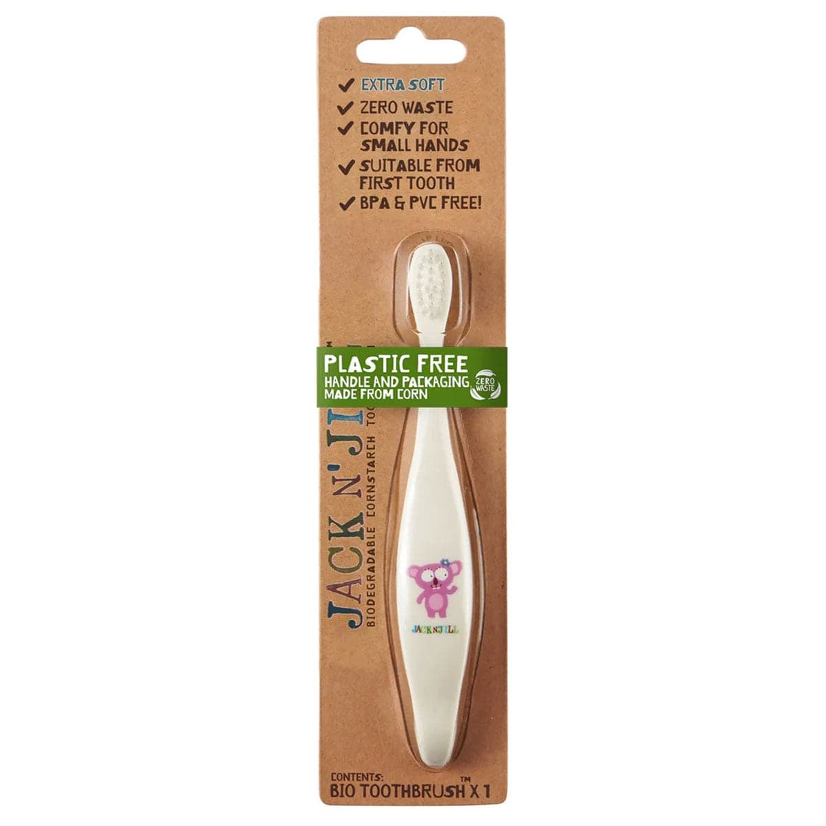 Jack n Jill Childrens Biodegradable Toothbrush Koala 1 Brush