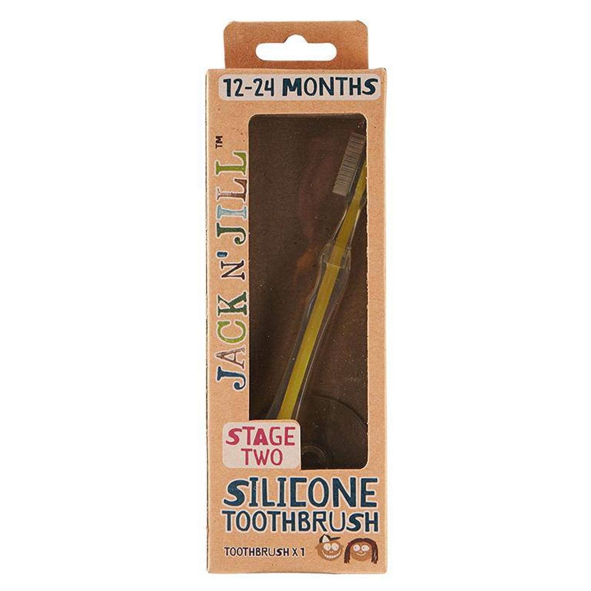 Jack n Jill Stage 2 Silicone Baby Toothbrush 1 Pack