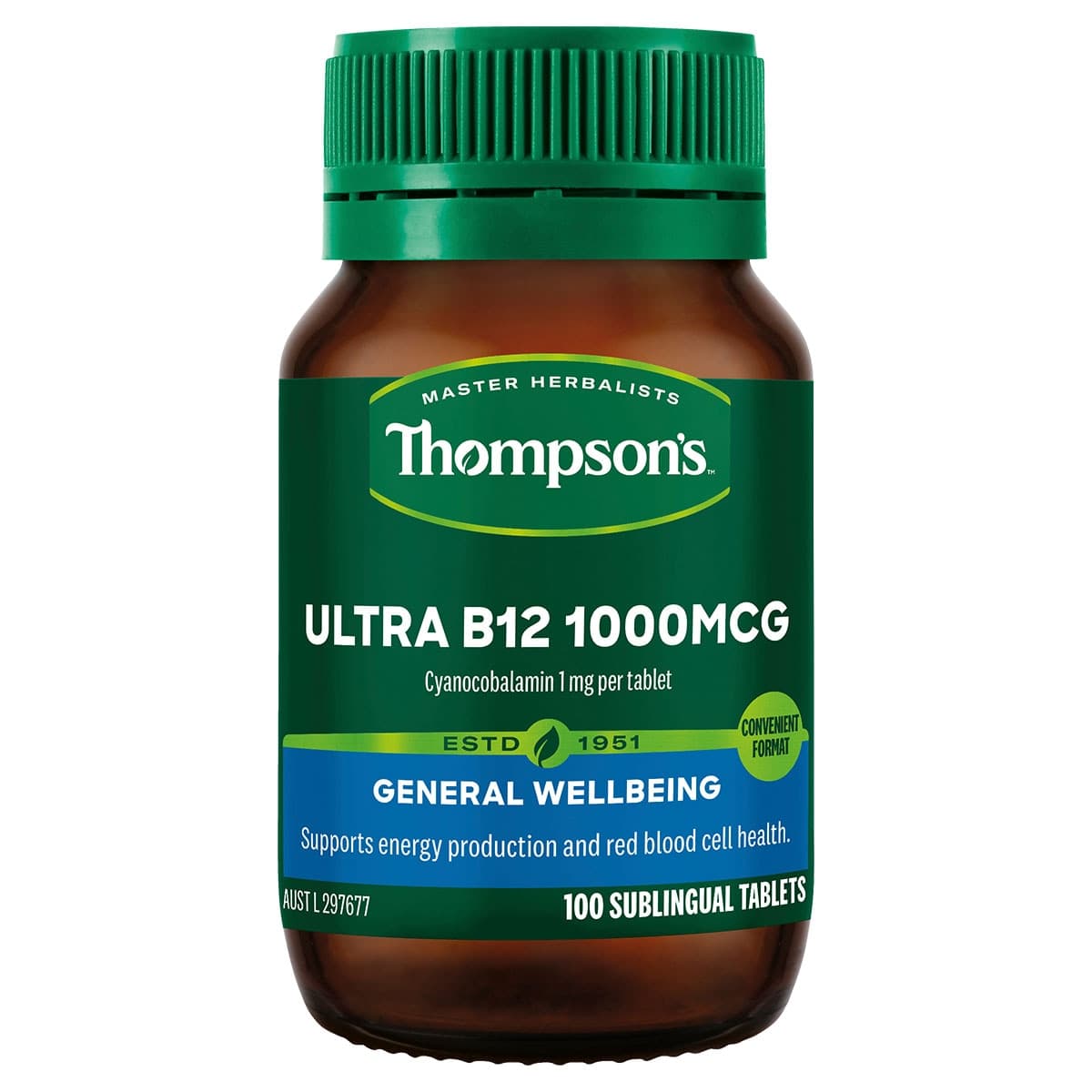 Thompsons Ultra B12 1000mcg 100 Tablets
