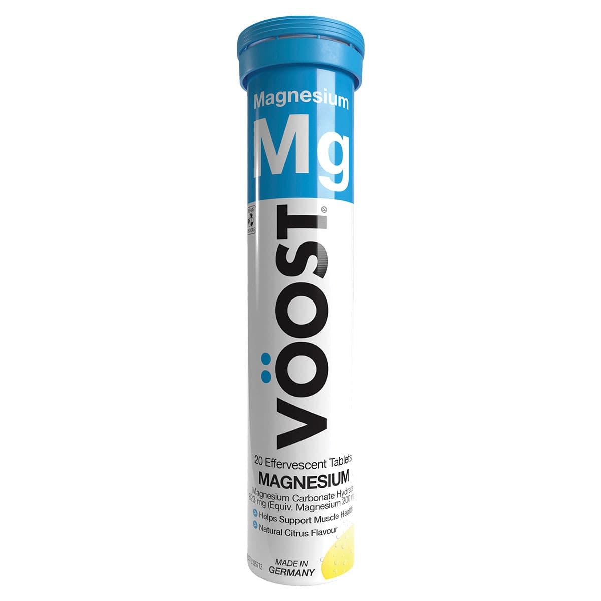 Voost Effervescent 200mg Magnesium Tablets Citrus Flavour 20 Pack