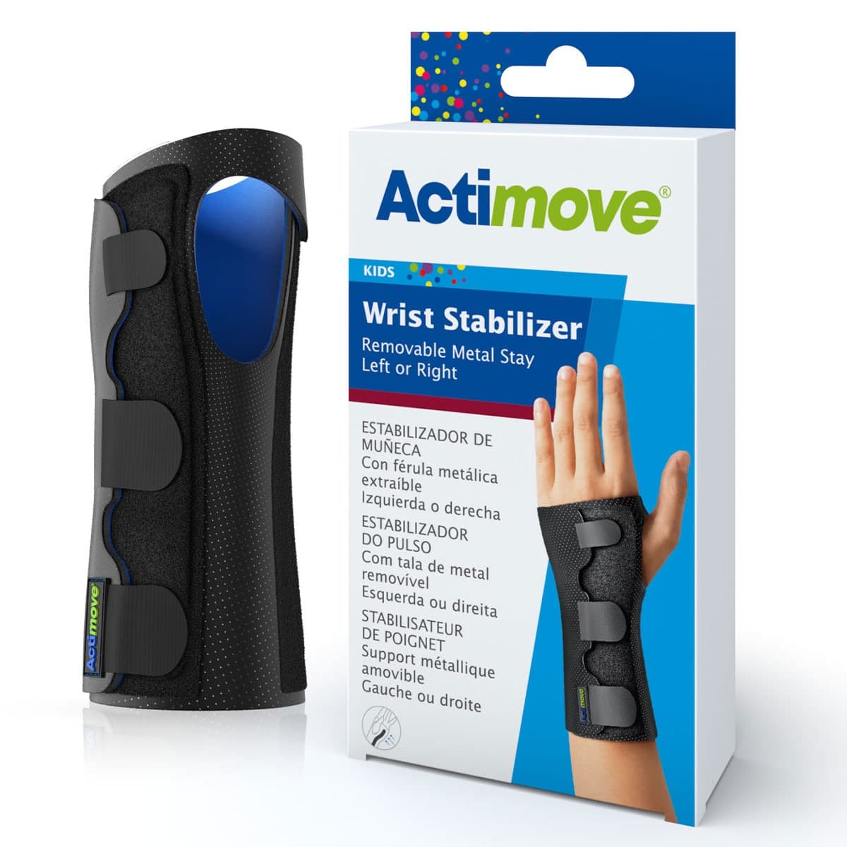 Actimove Kids Wrist Stabiliser Black