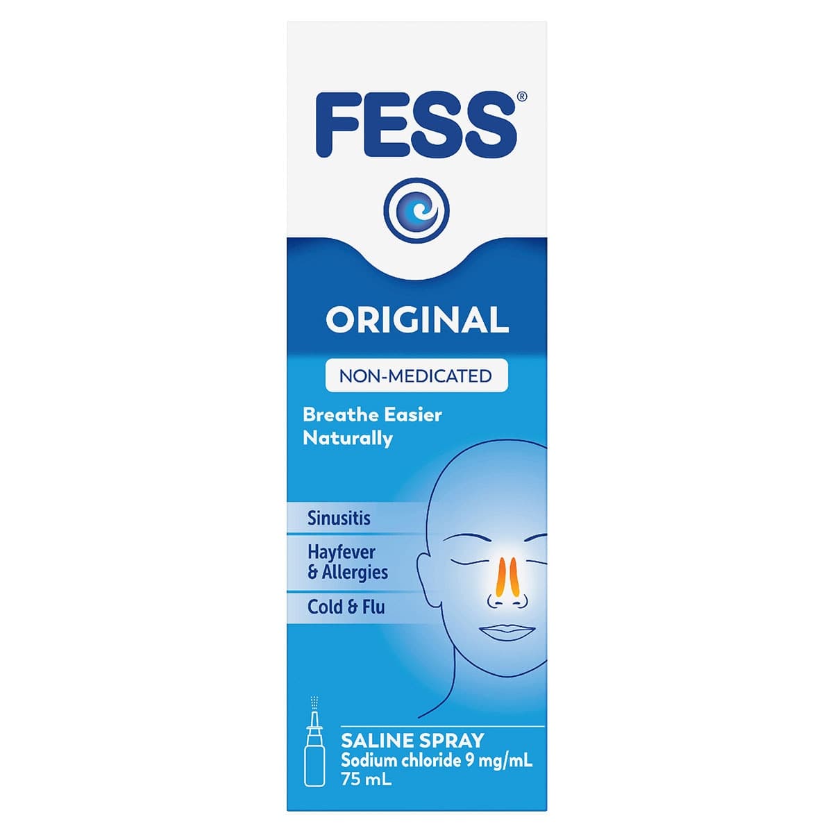 Fess Original Saline Nasal Spray 75ml