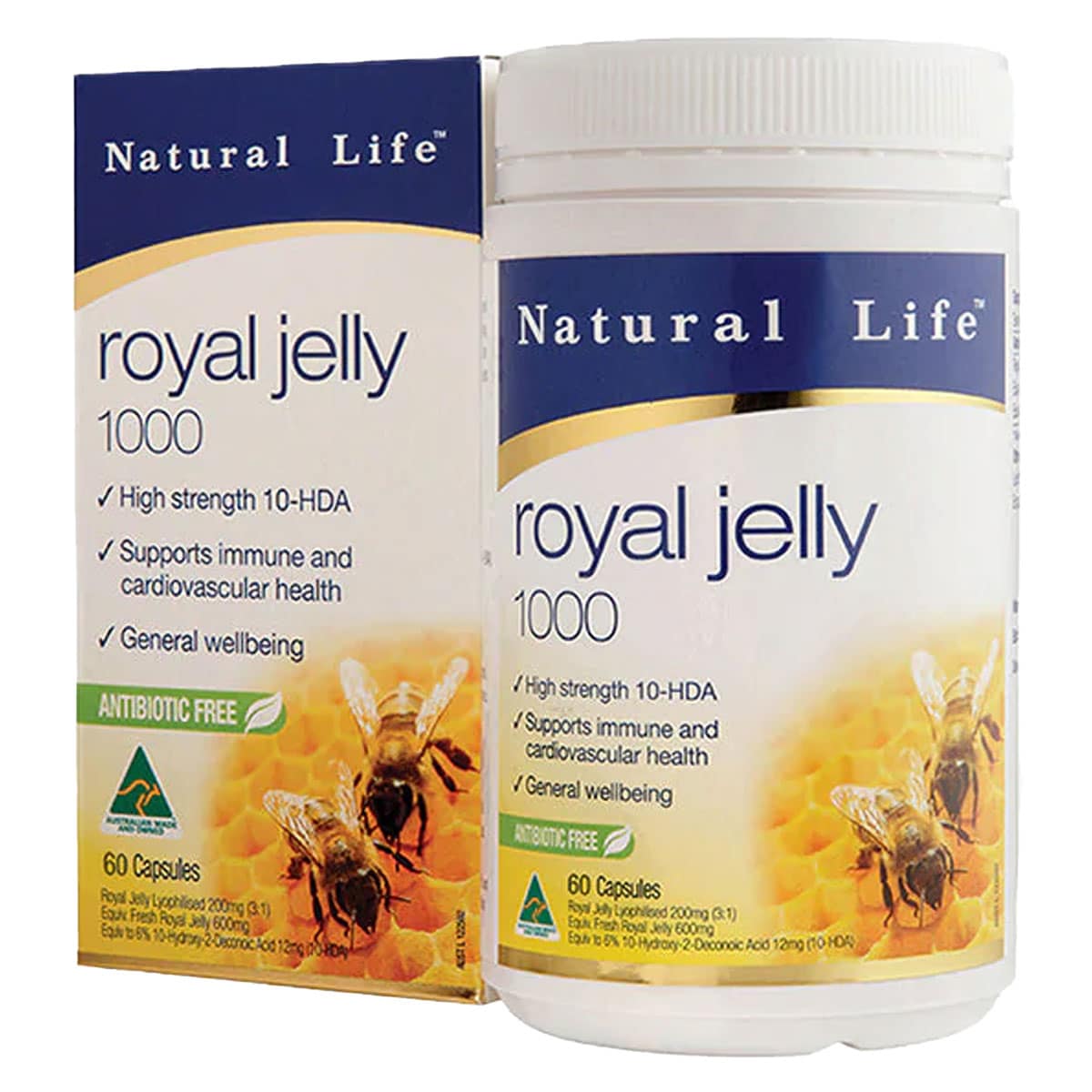Natural Life Royal Jelly 1000mg 60 Capsules