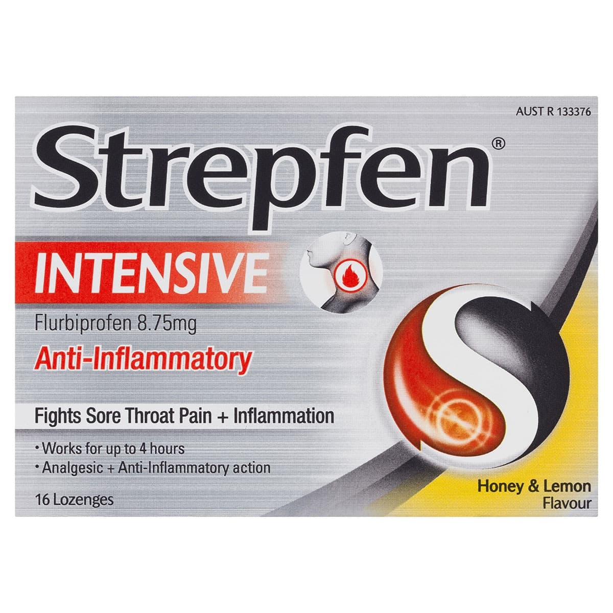 Strepfen Intensive Anti-Inflammatory Honey & Lemon Lozenges 16 Pack