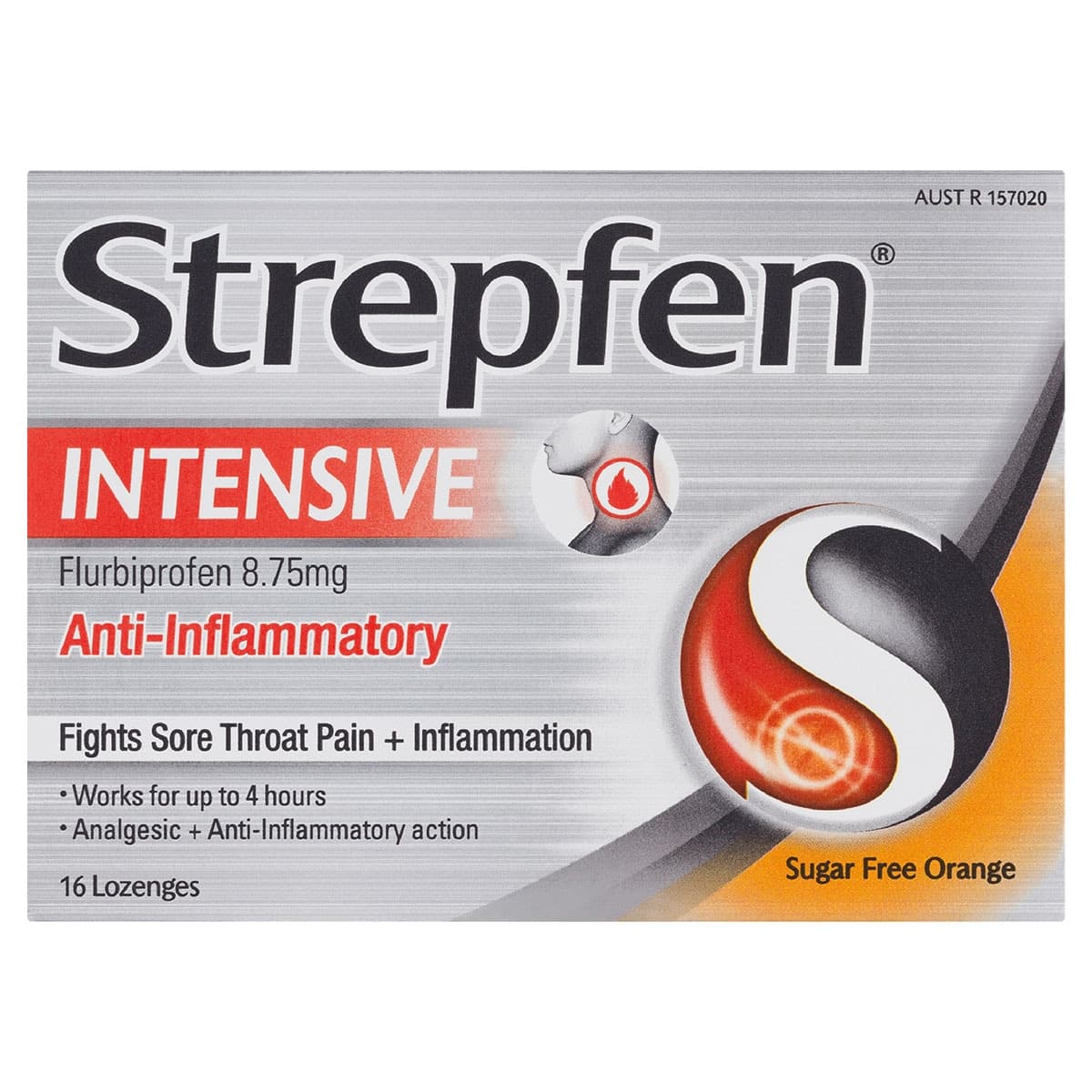 Strepfen Intensive Anti-Inflammatory Lozenges Orange 16 Pack