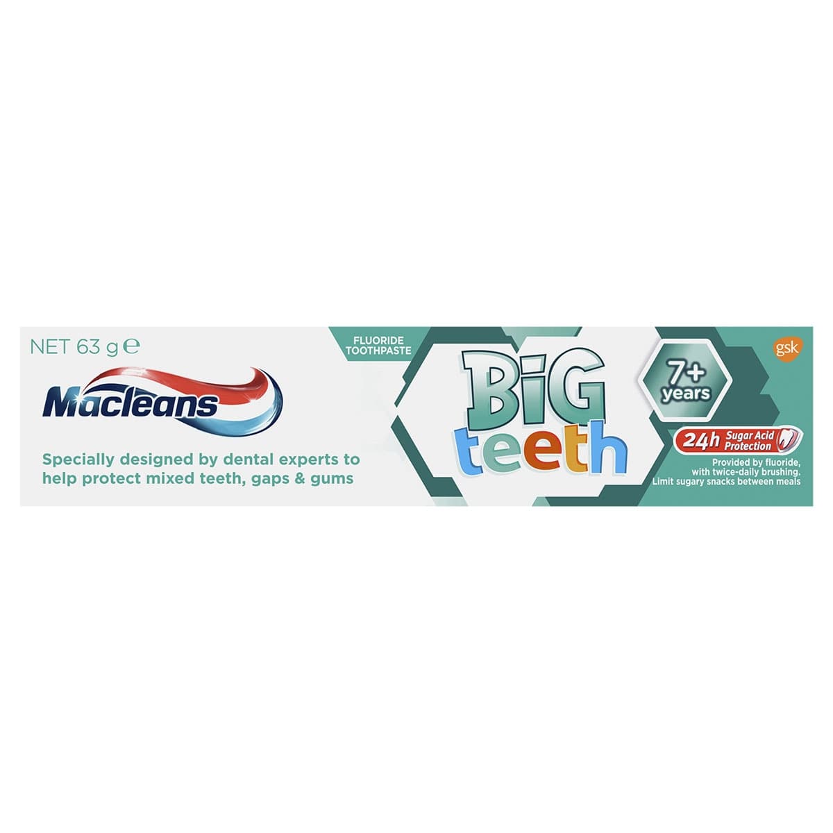 Macleans My Big Teeth Toothpaste 7+ Years 63g