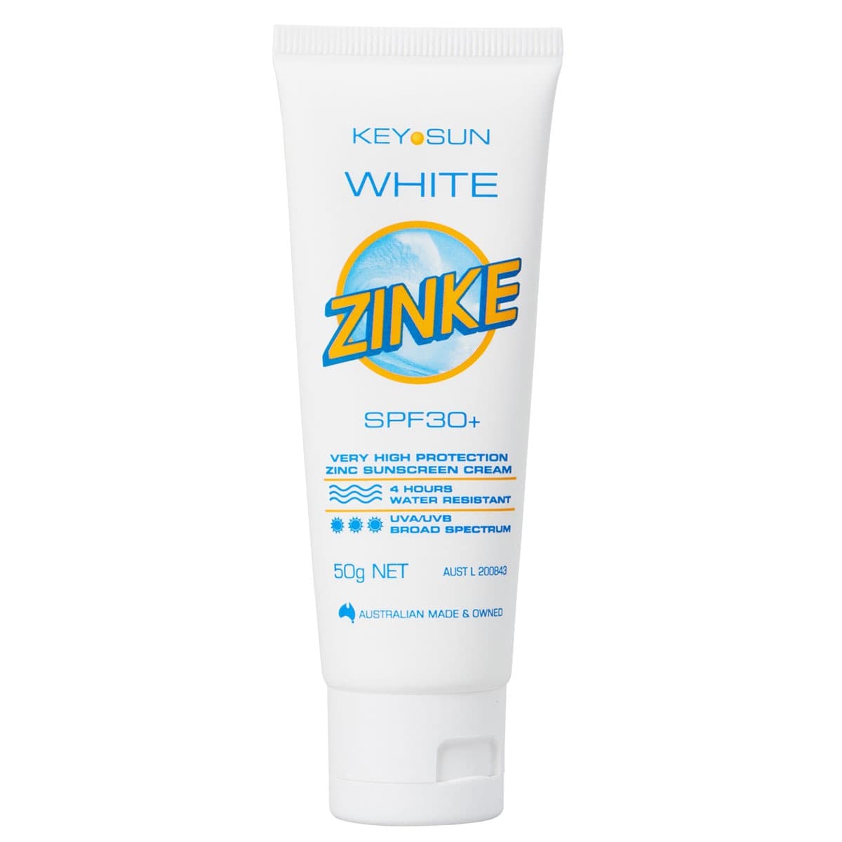 Key Sun White Zinke Sunscreen SPF30+ 50g