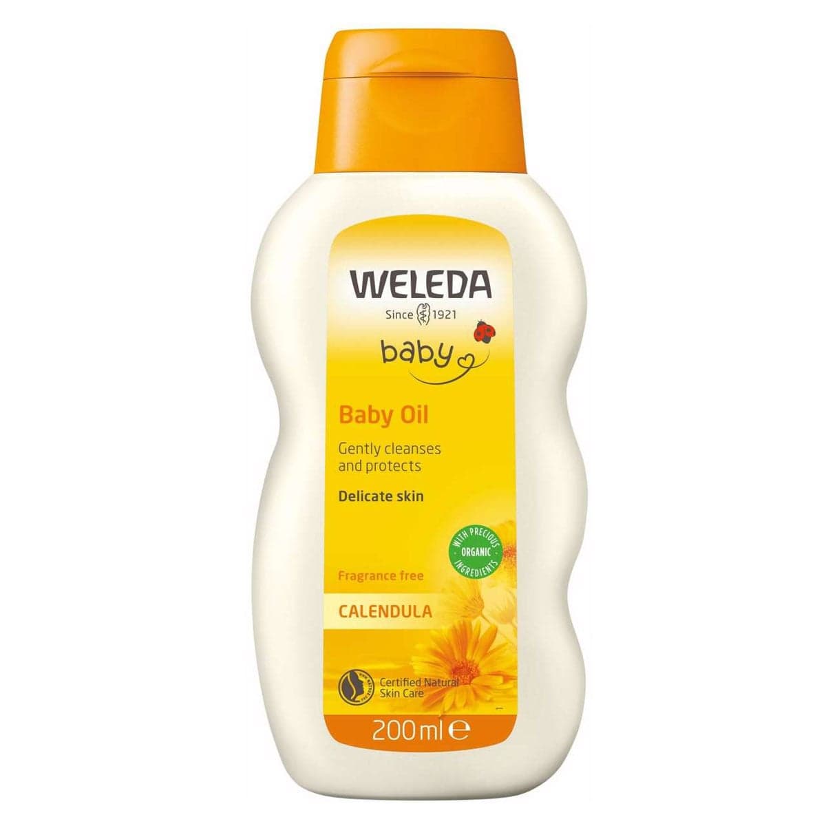 Weleda Calendula Baby Oil Fragrance Free 200ml