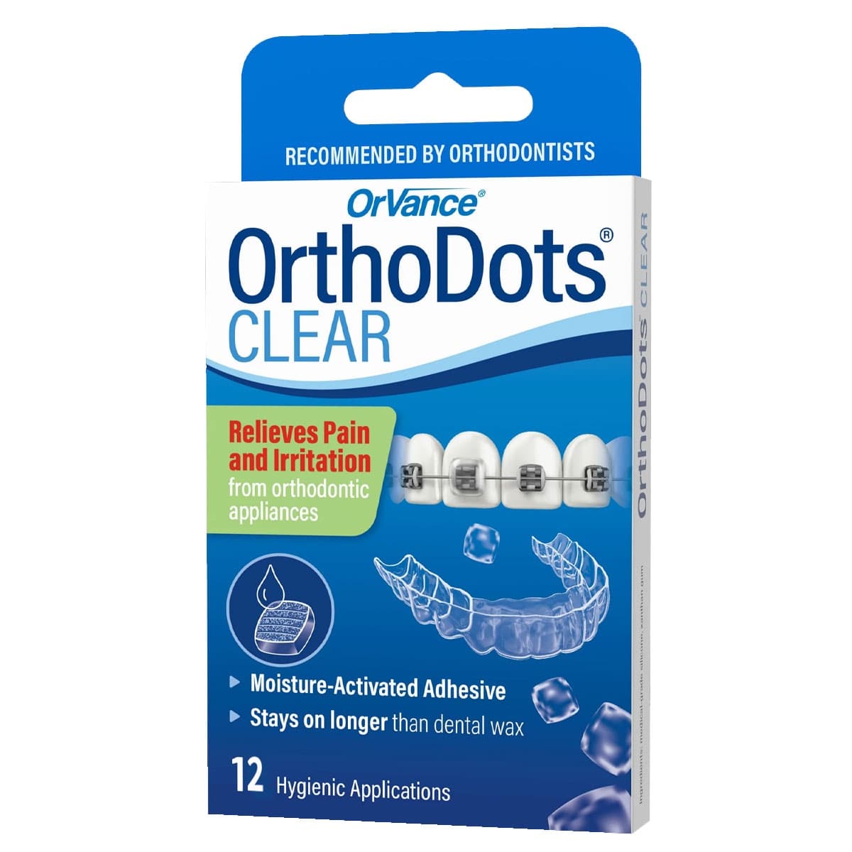 Orthodots Clear Dental Wax For Braces 12 Pack