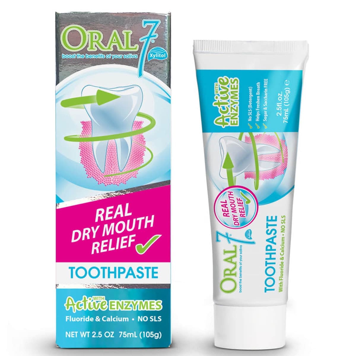 Oral Seven Dry Mouth Relief Toothpaste 75ml