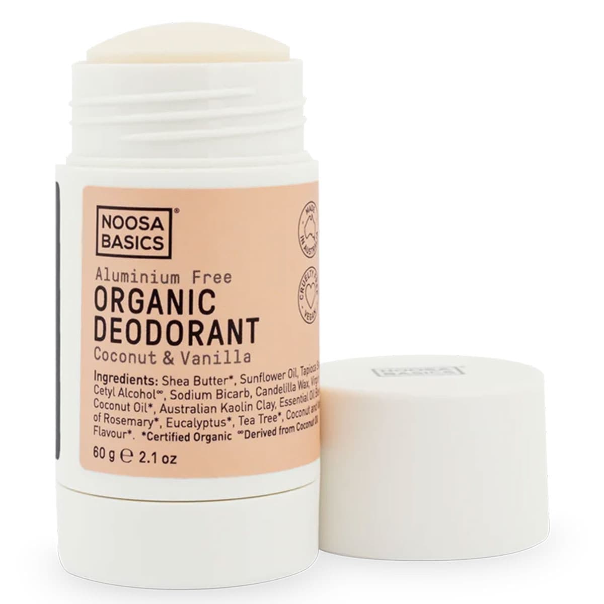 Noosa Basics Coconut & Vanilla Deodorant Stick 60g