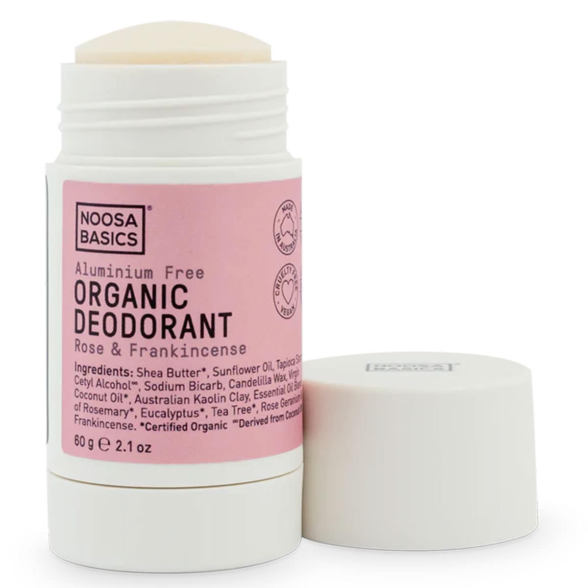 Noosa Basics Rose & Frankincense Deodorant Stick 60g