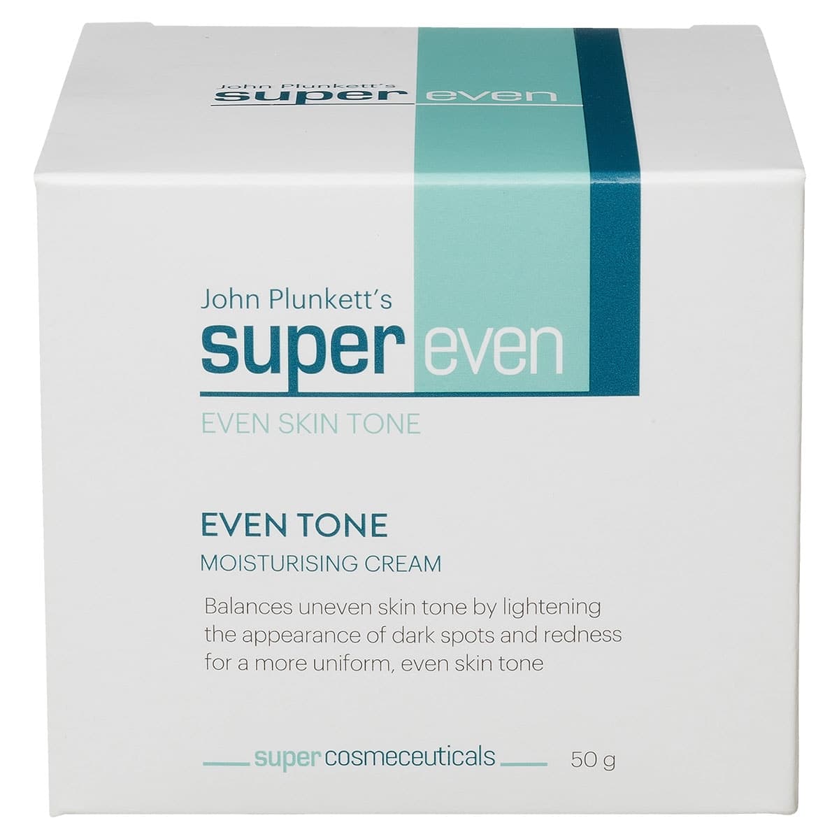 John Plunketts SuperEven Even Tone Moisturising Cream 50g