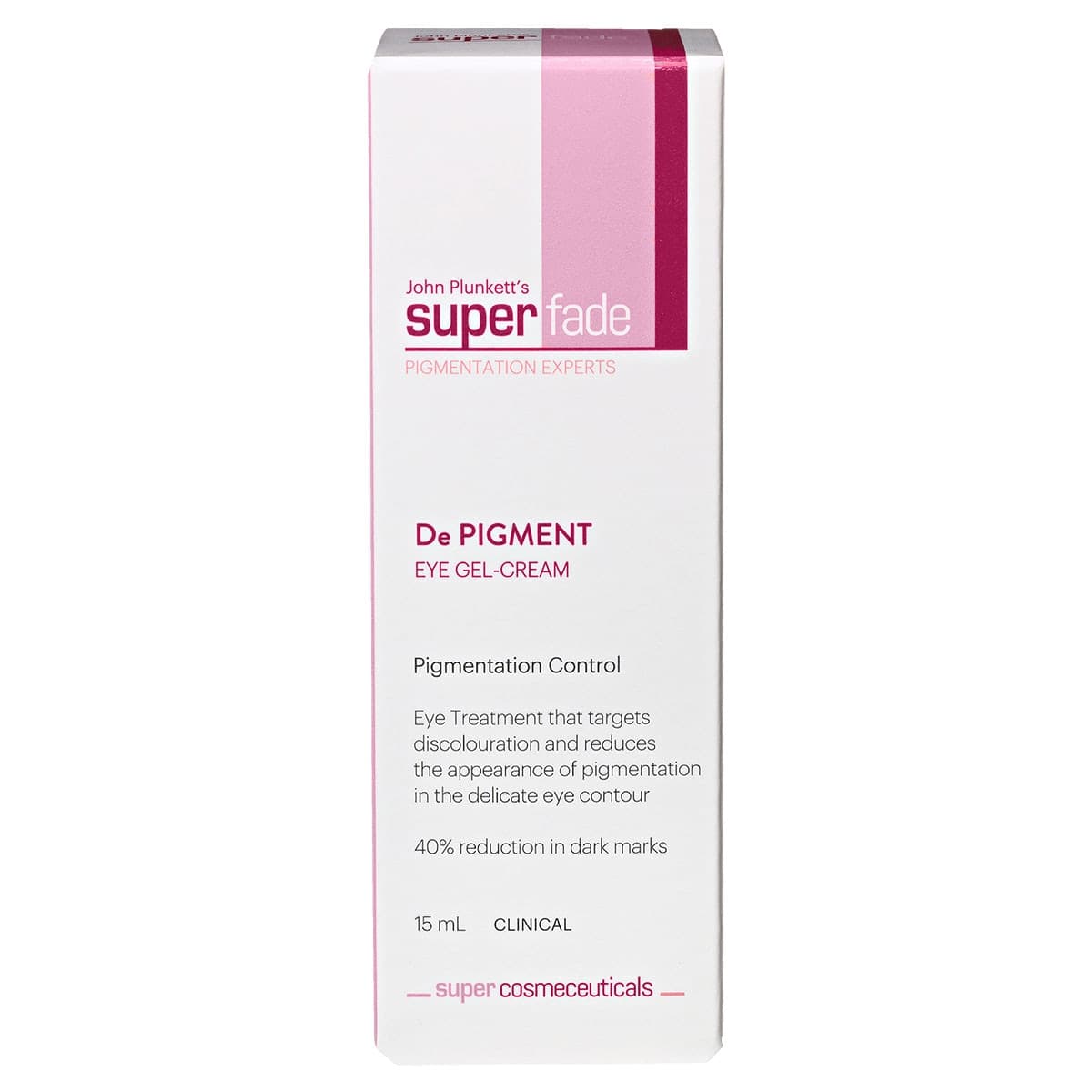 John Plunketts SuperFade De Pigment Eye Gel-Cream 15ml