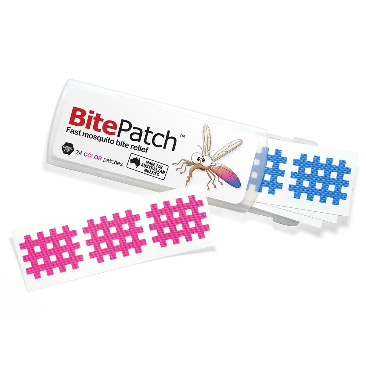 BitePatch Mosquito Bite Relief Colour Patches 24 Pack