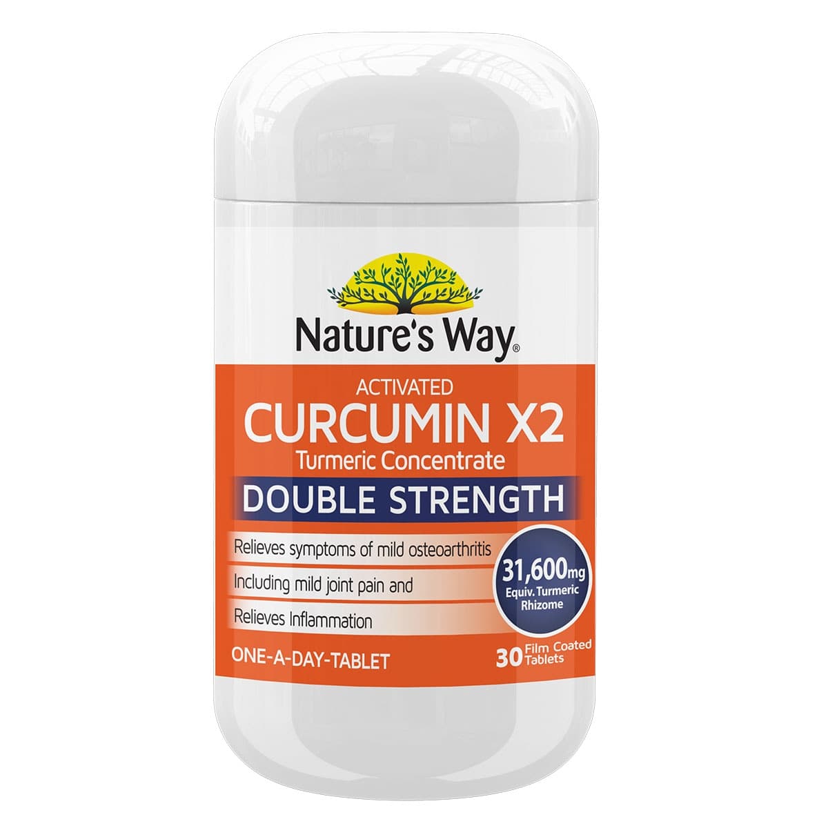 Nature's Way Activated Curcumin X2 Turmeric Concentrate 30 Tablets