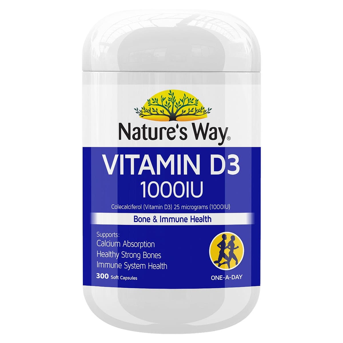 Natures Way Vitamin D3 1000IU 300 Capsules