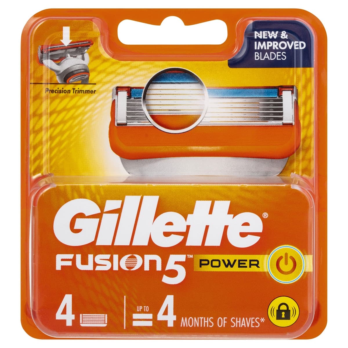 Gillette Fusion5 Power Replacement Cartridges 4 Pack