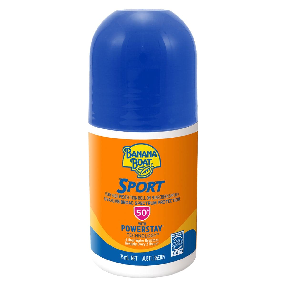 Banana Boat Sport Sunscreen Roll-on SPF50 - 75ml