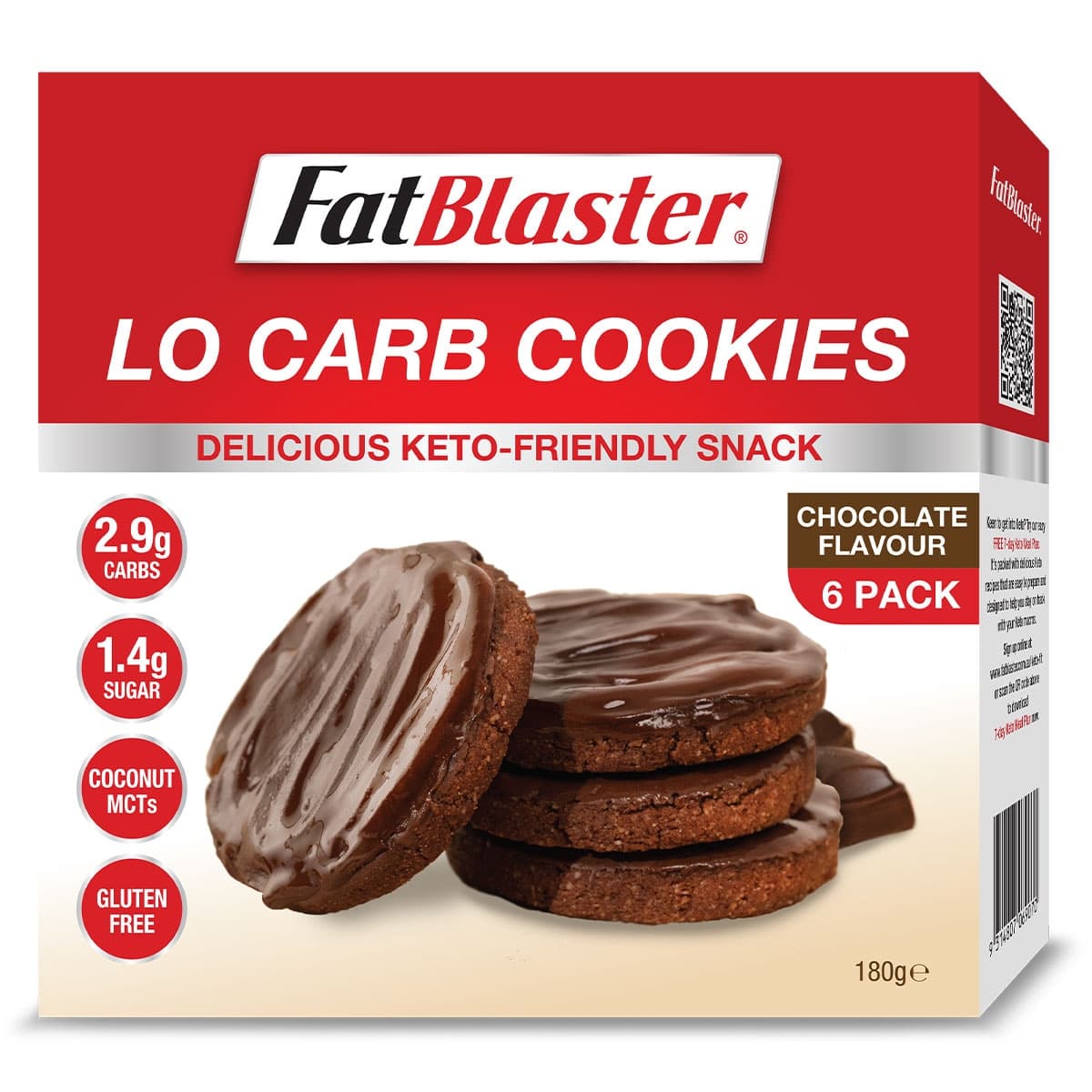 Naturopathica FatBlaster Low Carb Cookies Chocolate 6 x 30g