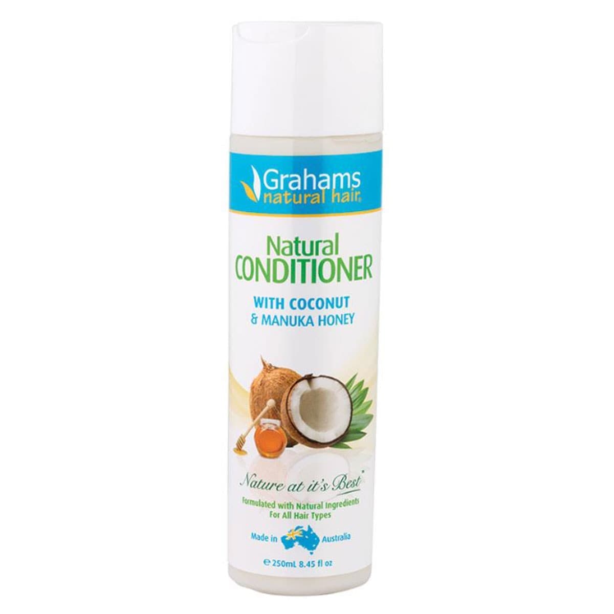 Grahams Natural Conditioner with Coconut & Manuka Honey 250ml