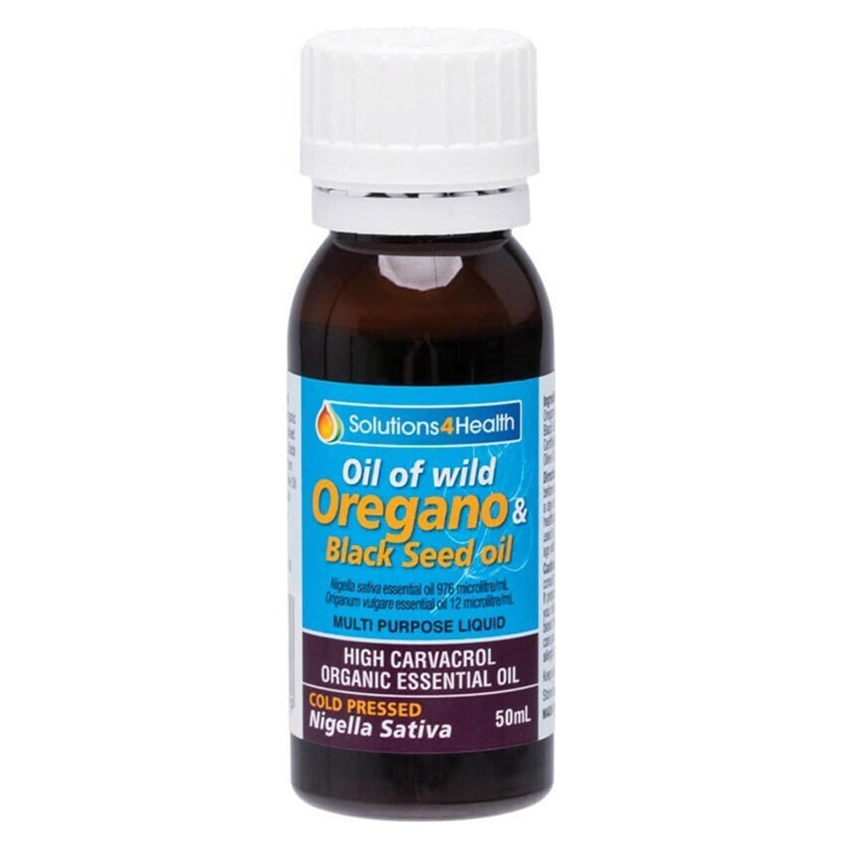 Solution 4 Health Wild Oregano Oil & Black Seed Oil 50ml