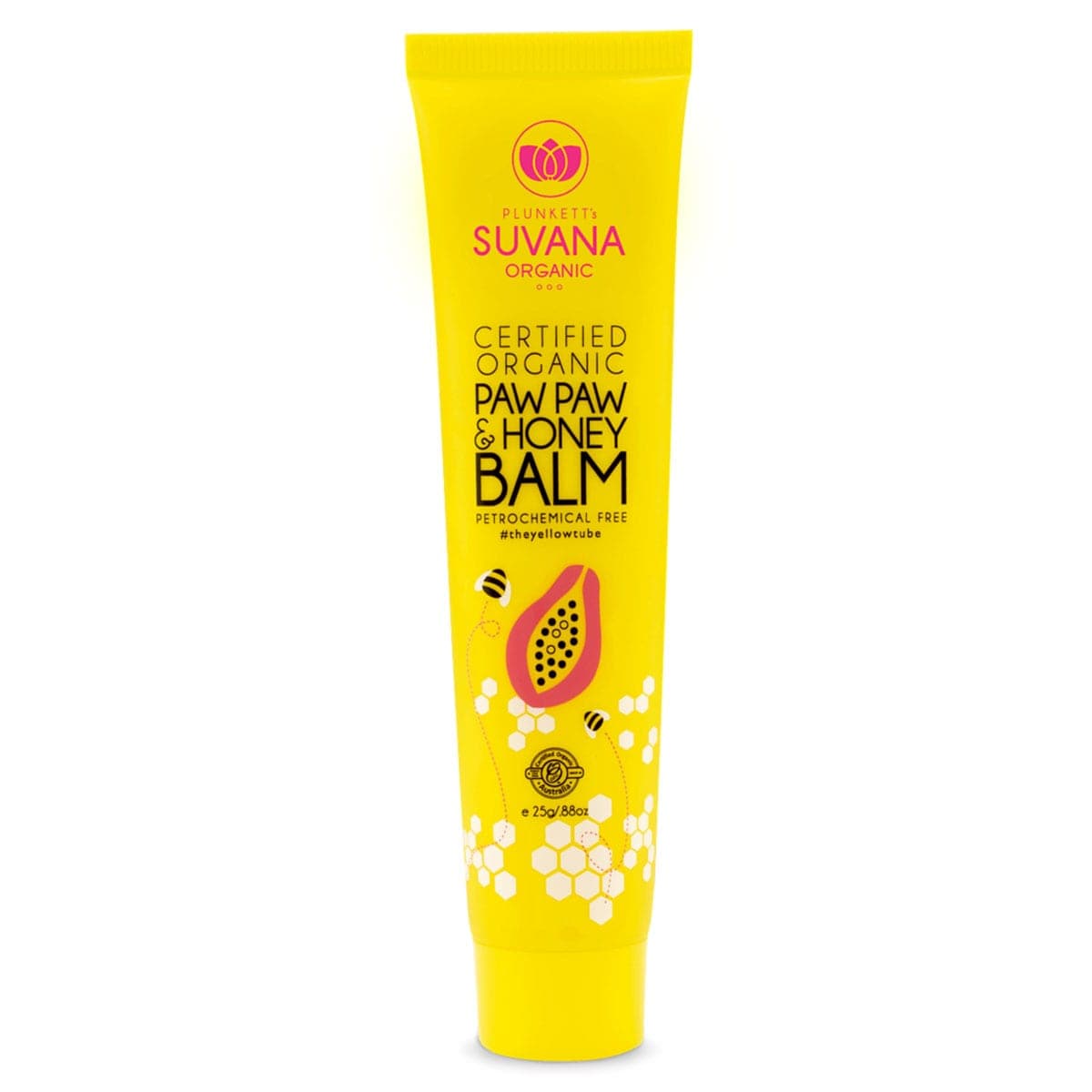 Suvana Certified Organic Pawpaw & Honey Lip Balm 25g
