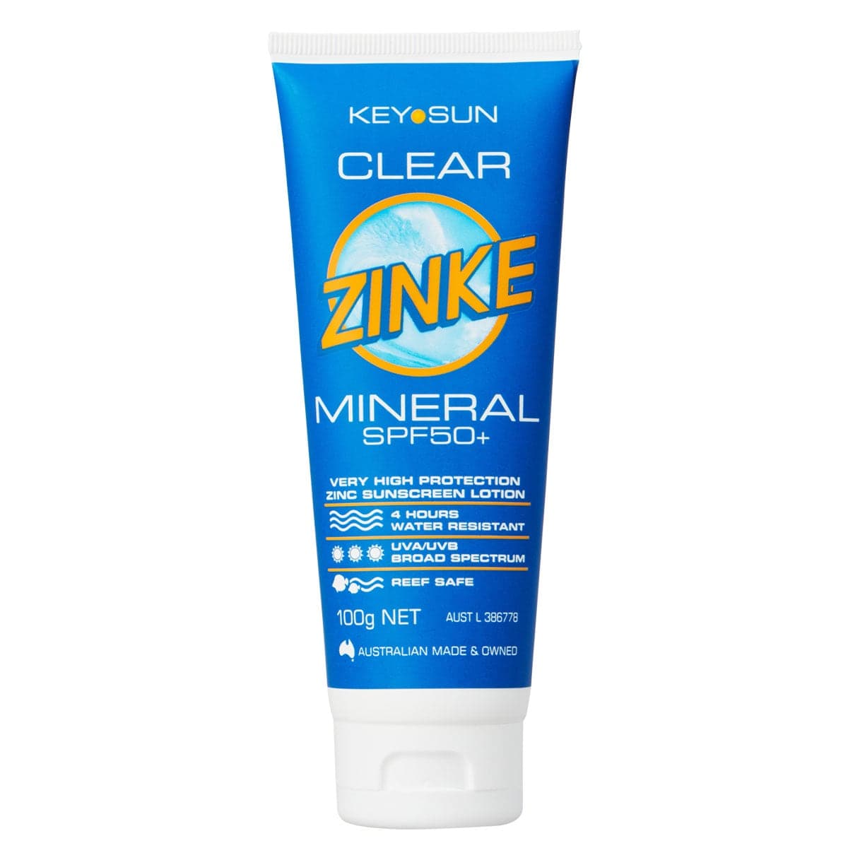 Key Sun Clear Zinke Mineral Sunscreen Spf50 100G