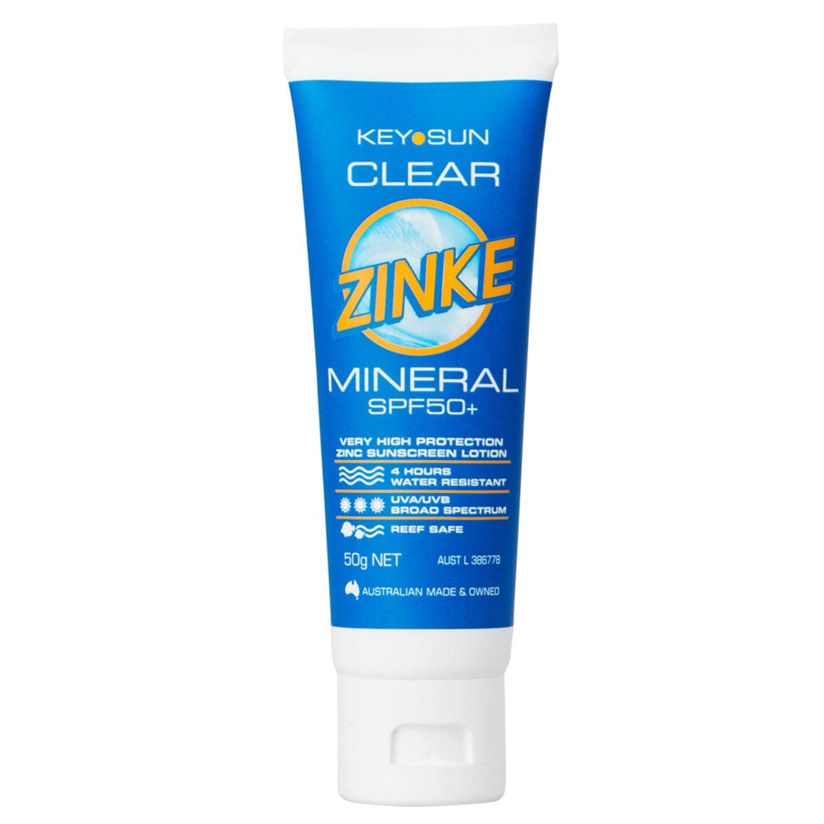 Key Sun Clear Zinke Mineral Sunscreen Spf50 50G
