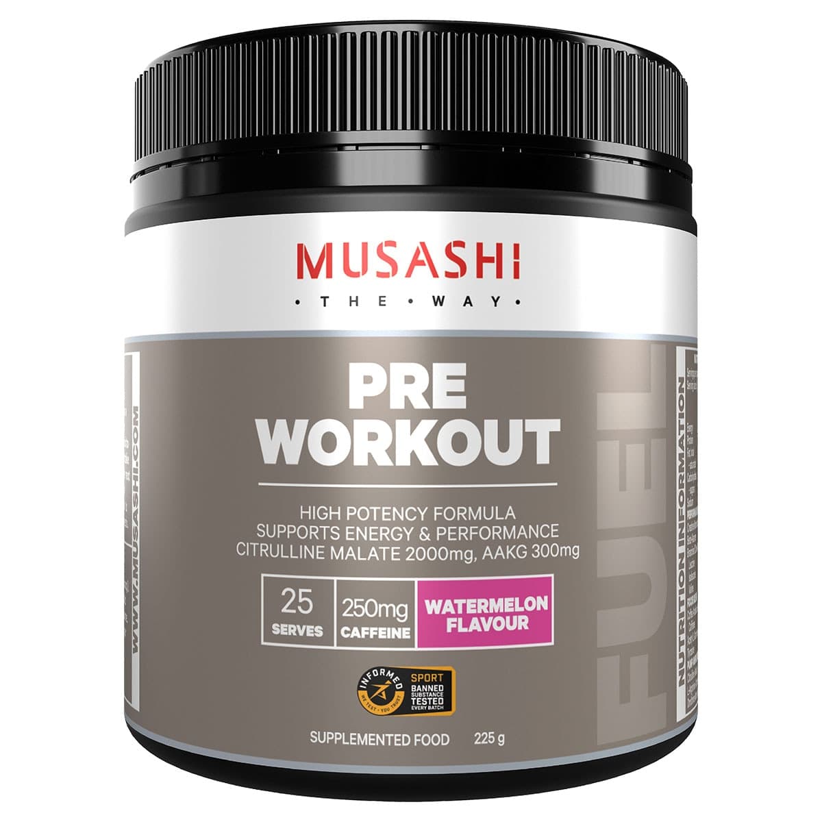 Musashi Pre Workout Watermelon 225g