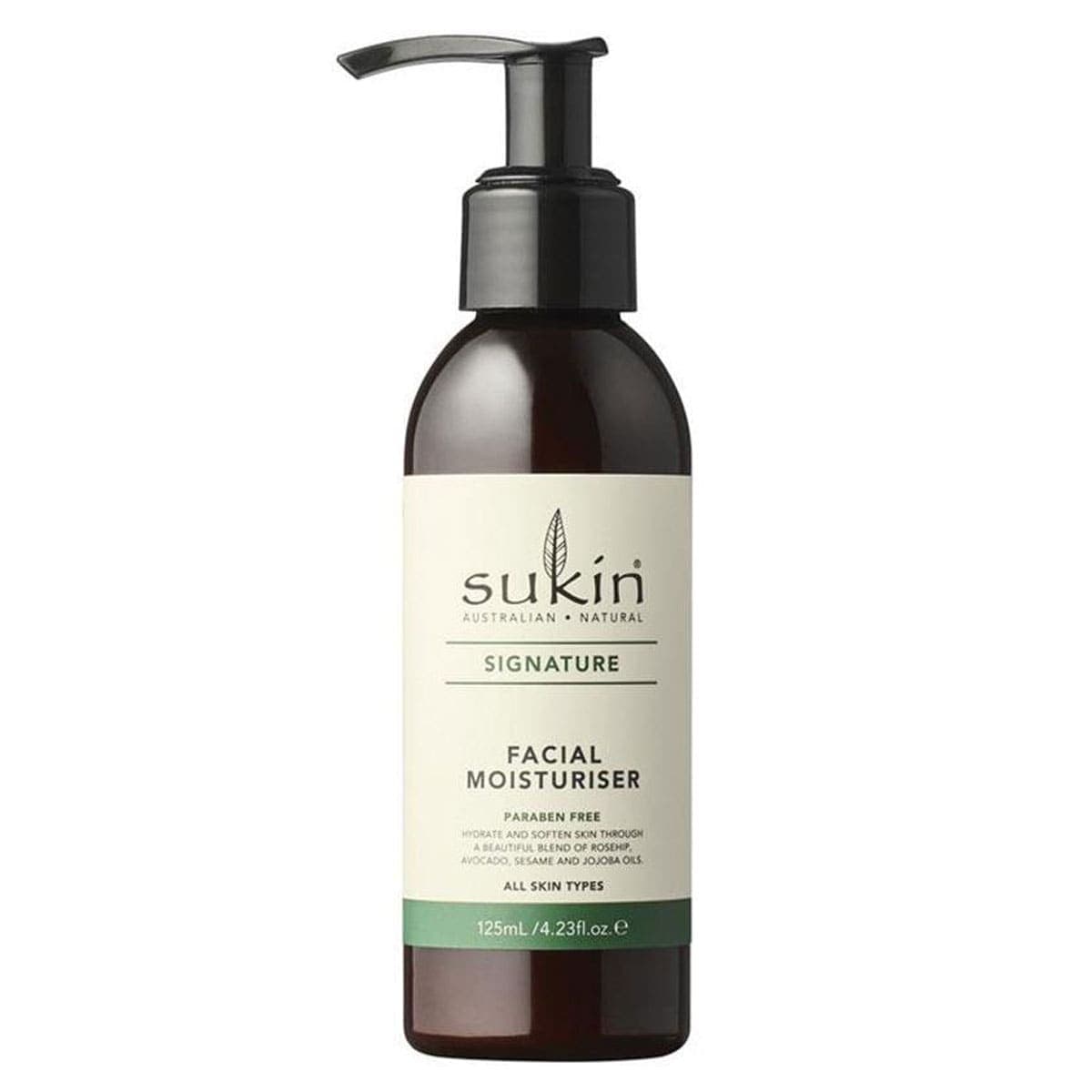 Sukin Signature Facial Moisturiser Pump 125ml
