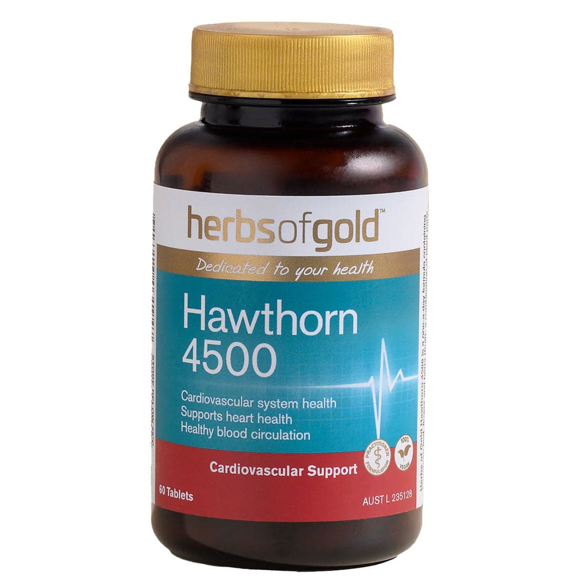 Herbs of Gold Hawthorn 4500 60 Tablets