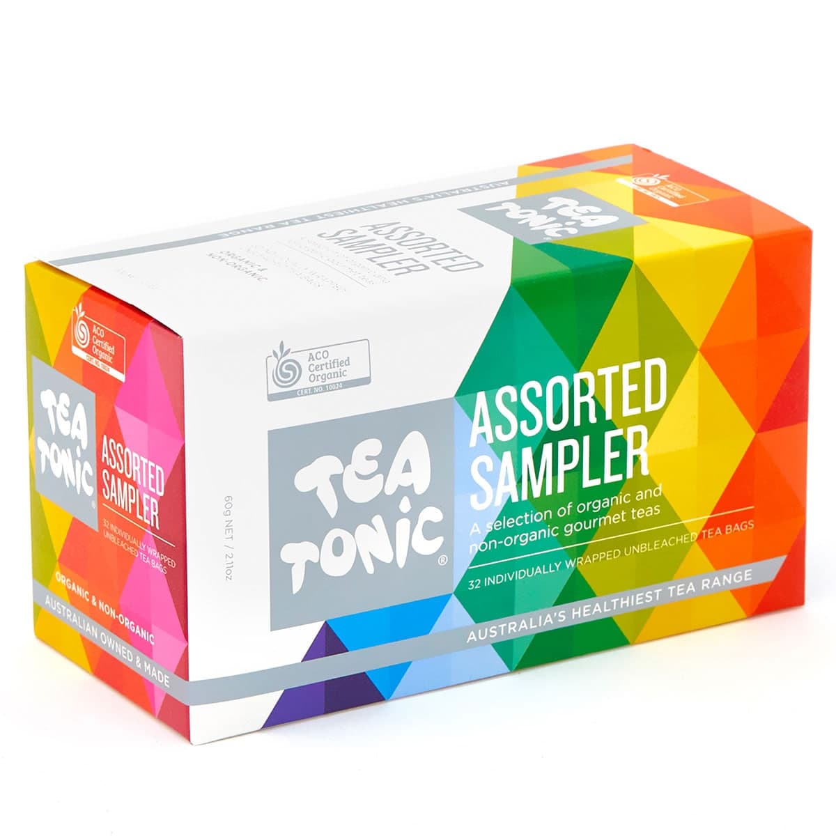 Tea Tonic Assorted Tea Bags Sample Box 33 Pack