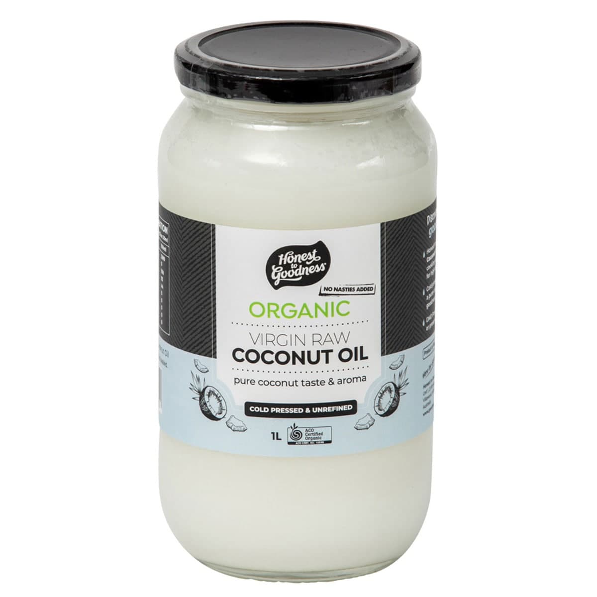 Honest to Goodness Organic Virgin Coconut Oil 1 Litre