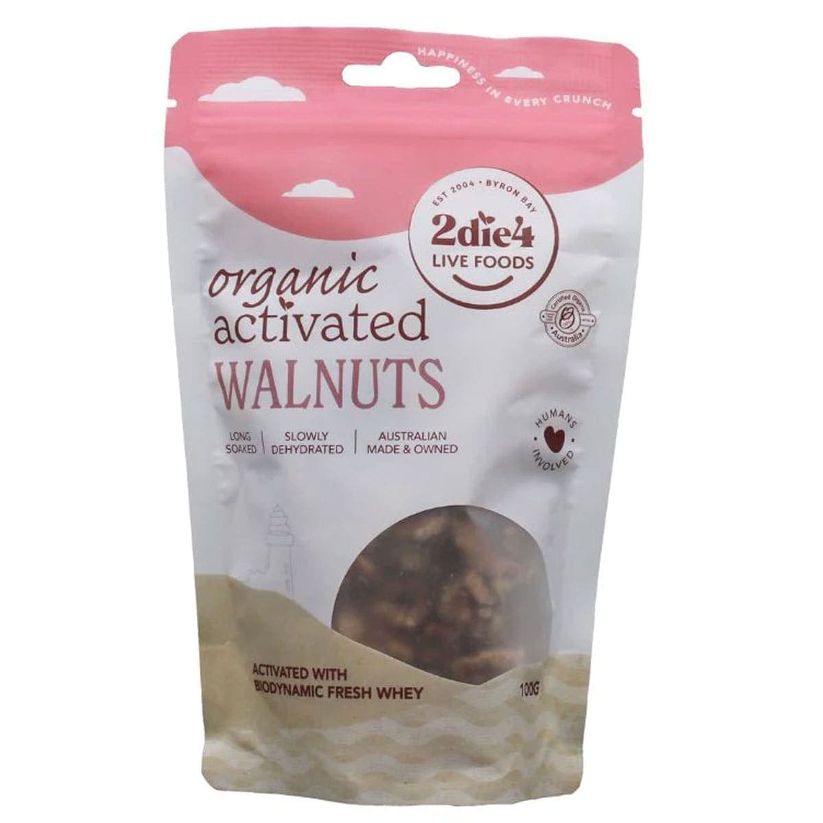 2Die4 Live Foods Organic Activated Walnuts 275g
