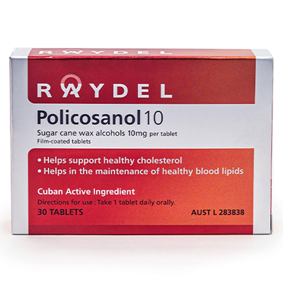 Raydel Policosanol 10mg - 30 Tablets