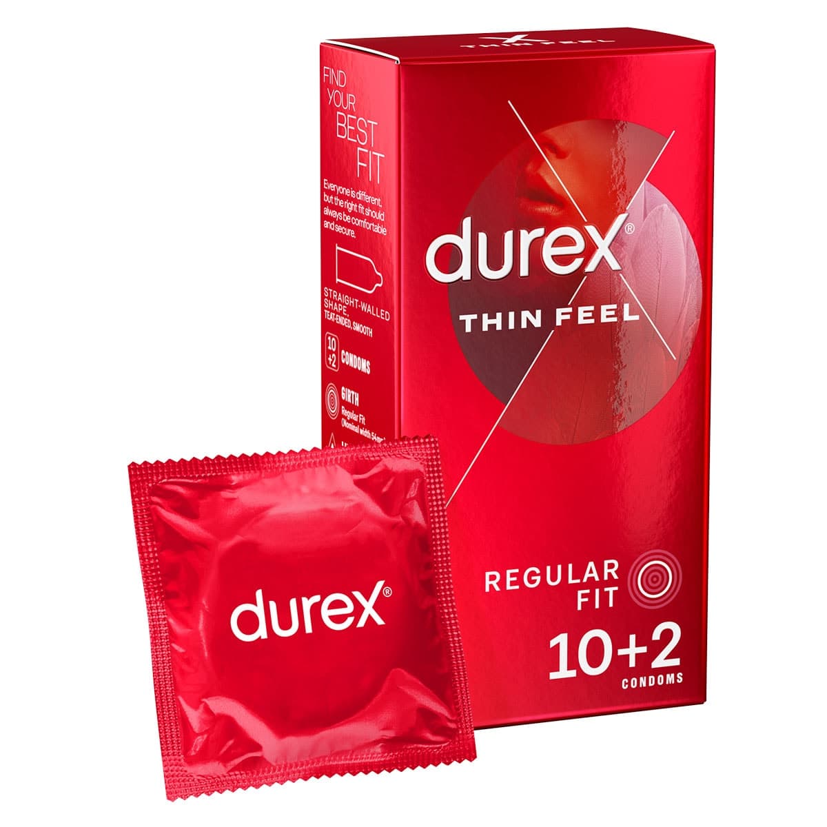 Durex Thin Feel Regular Fit Condoms 12 Pack