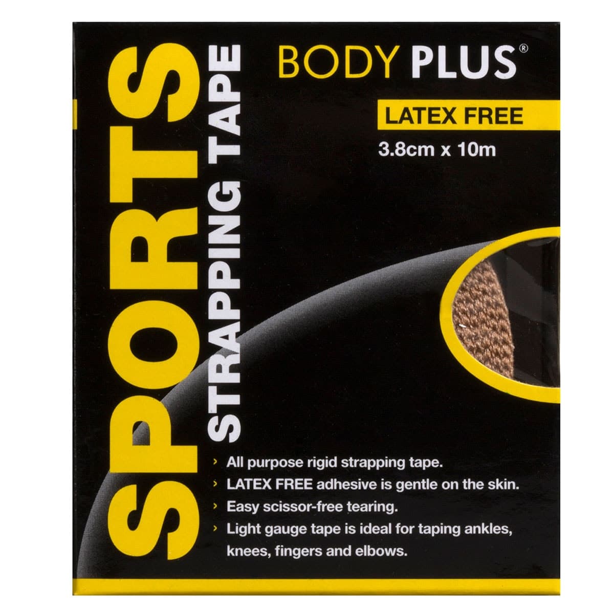 Body Plus Sports Strapping Tape 3.8cm x 10m