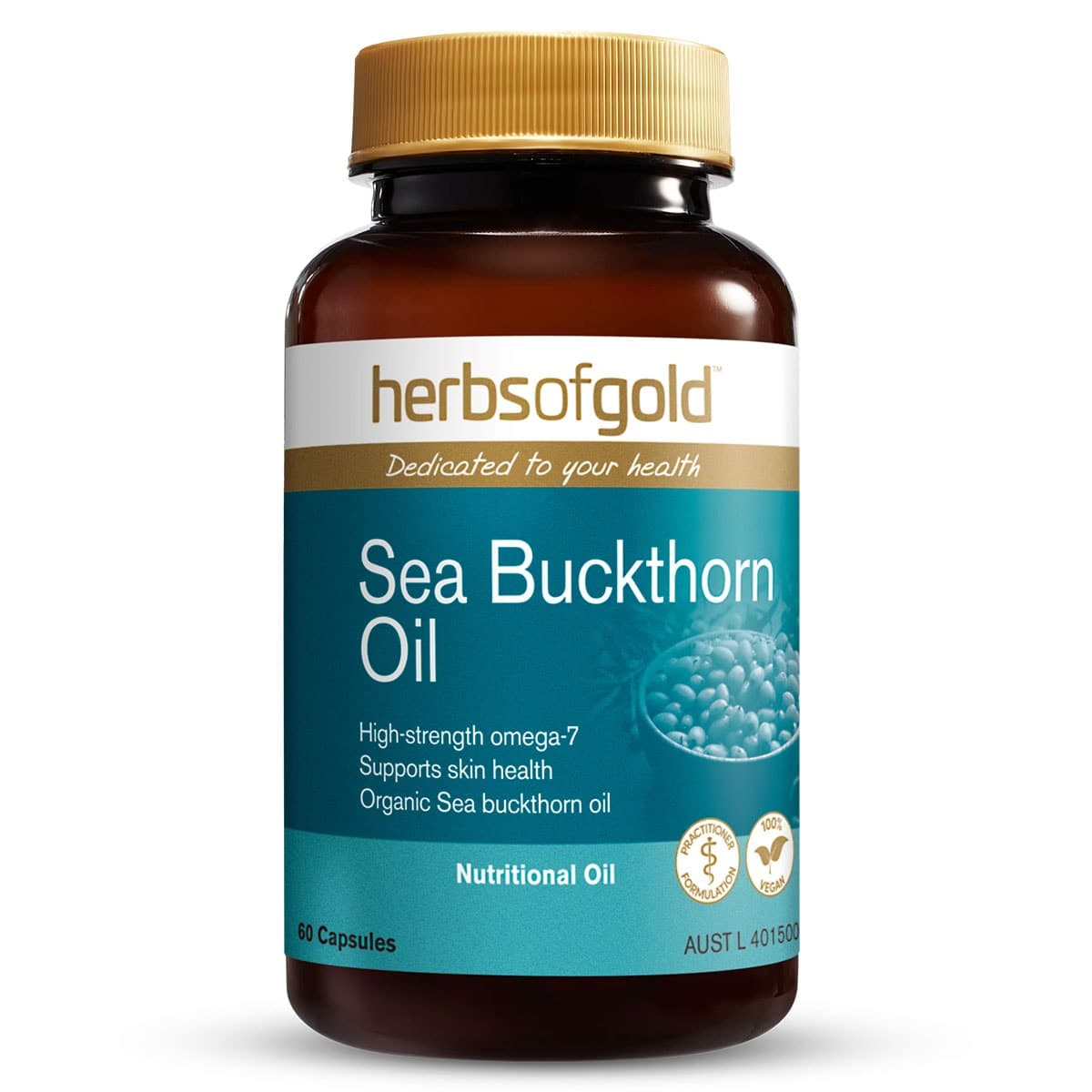 Herbs of Gold Sea Buckthorn Oil 60 Capsules