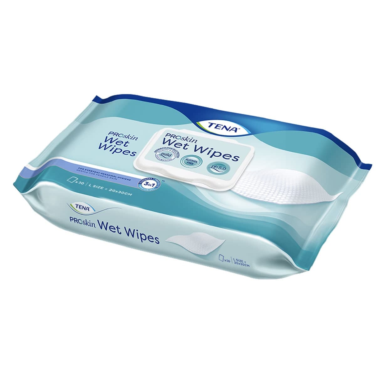 Tena PROskin Wet Wipes 50 Pack