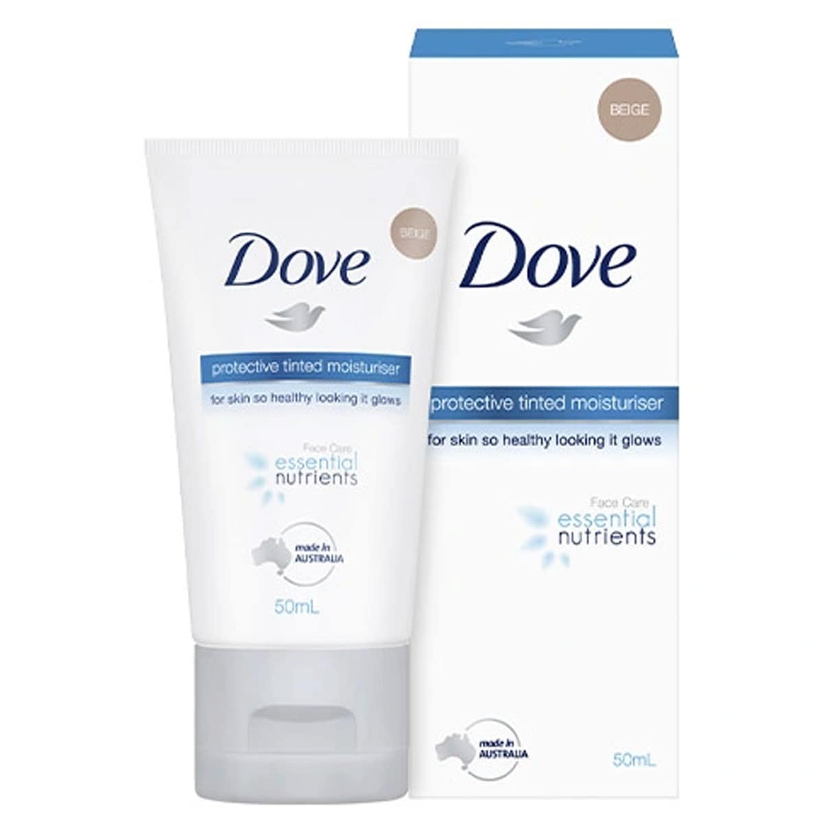 Dove Essential Nutrients Tinted Moisturiser Beige SPF15 50ml