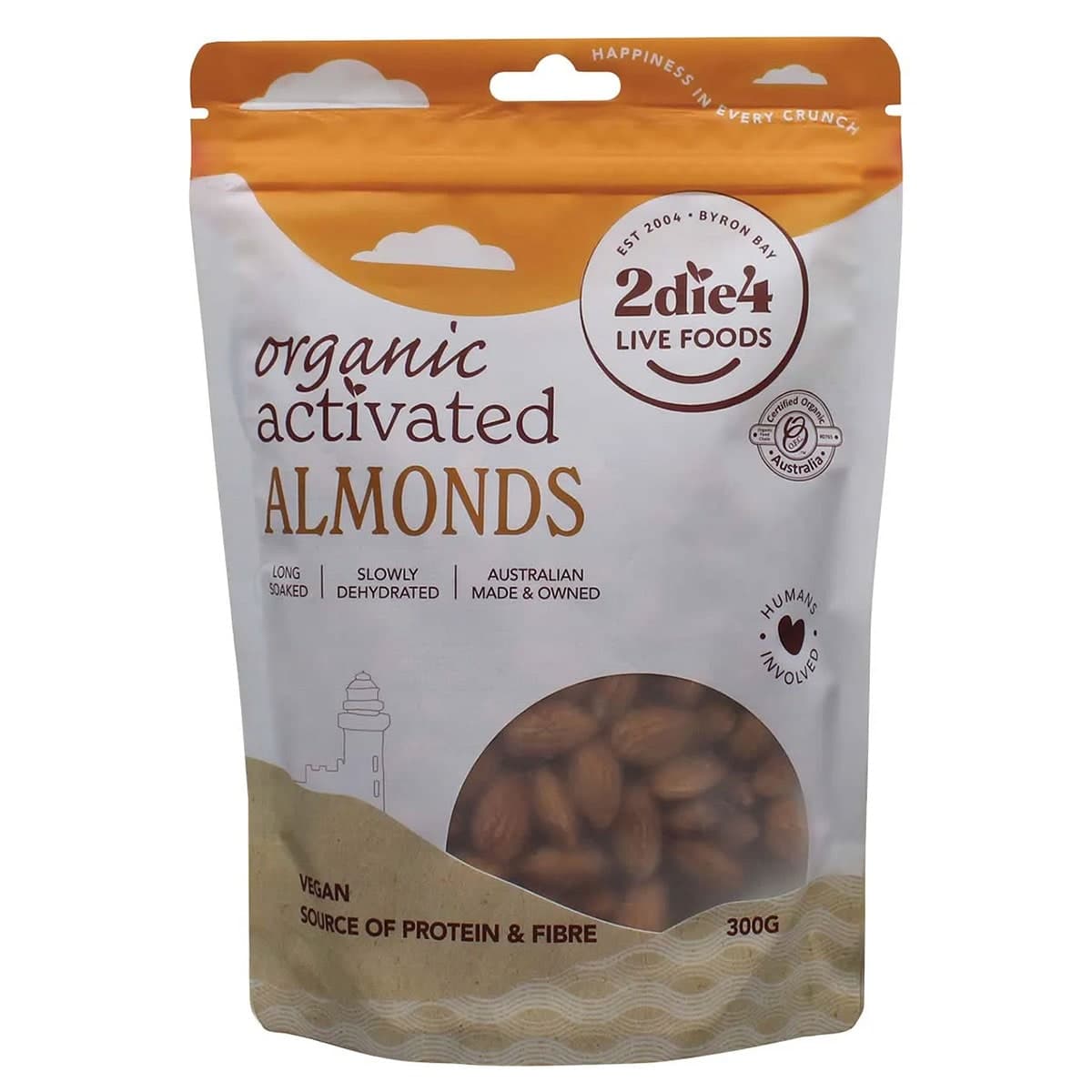 2Die4 Live Foods Organic Activated Vegan Almonds 300g