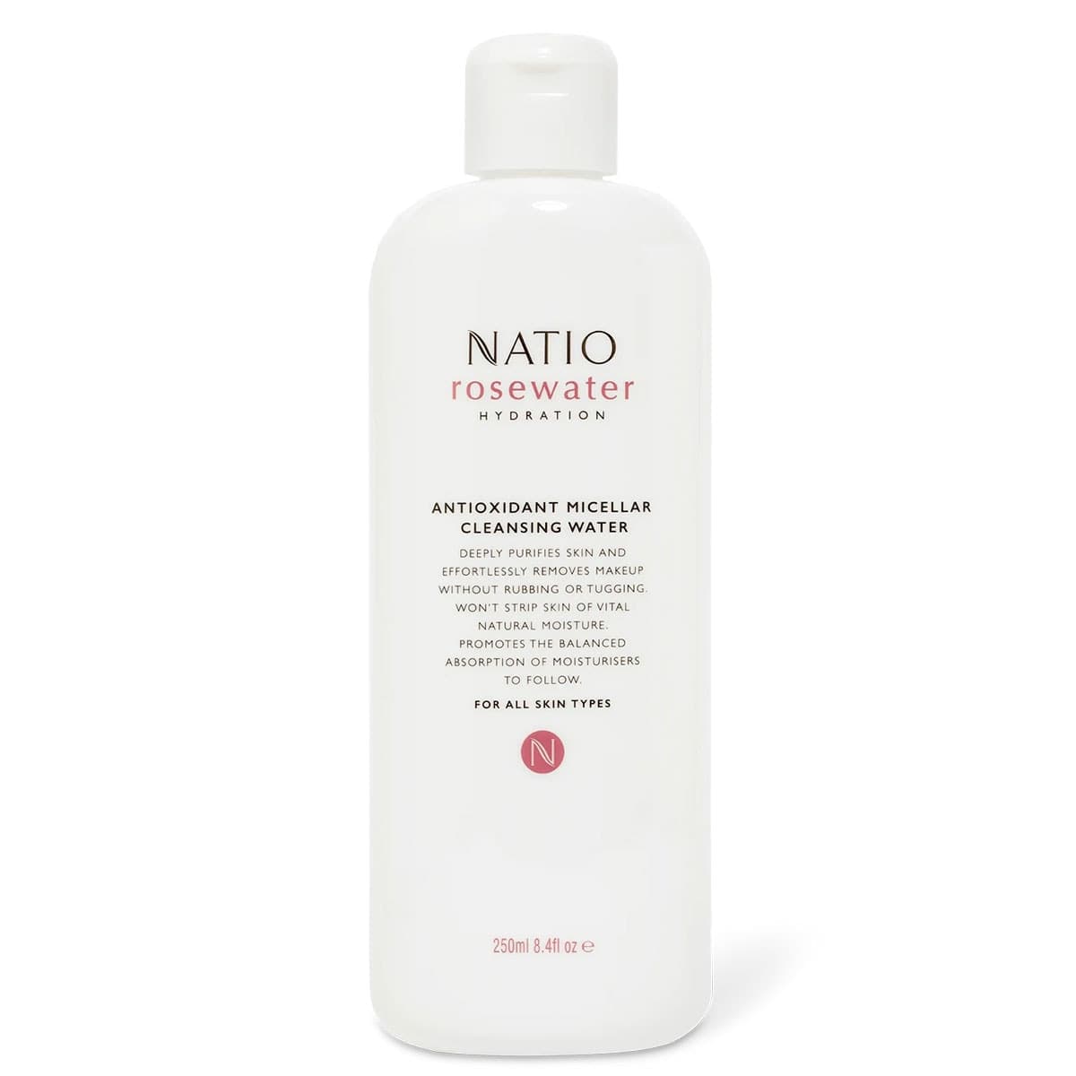 Natio Rosewater Micellar Cleansing Water 250ml
