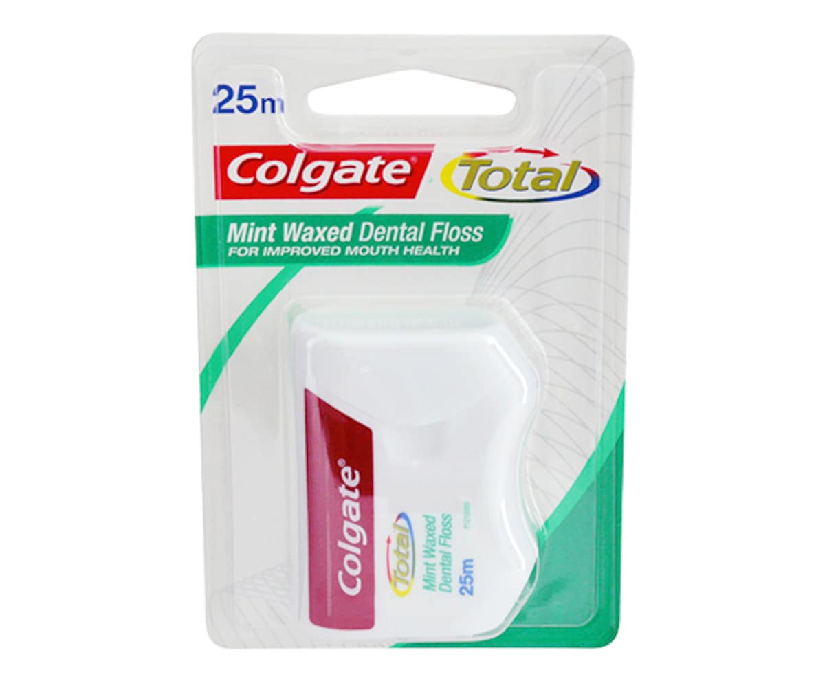 Colgate Dental Floss Total Mint Waxed 25m